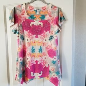 HANNAH Women's Crewneck Shirt & Top Short Sleeve